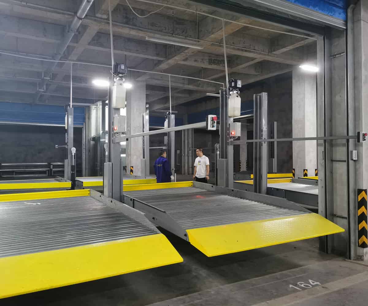 巴中三層升降橫移式機(jī)械式立體車庫回收