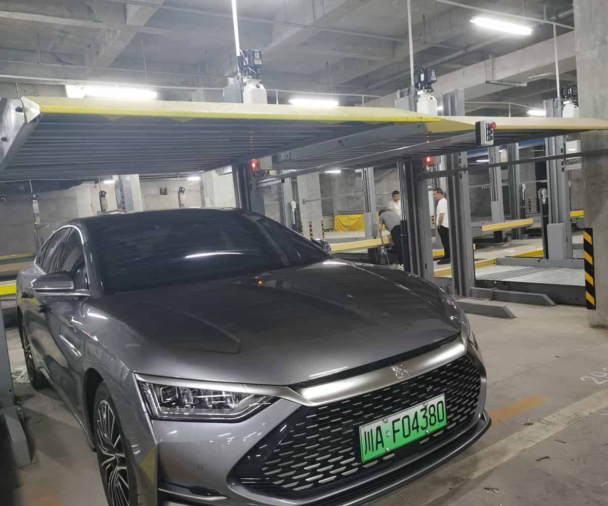 新都2層簡(jiǎn)易升降立體停車場(chǎng)安裝