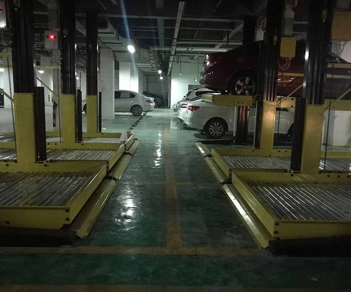 北川二層升降橫移式機械立體車庫長租