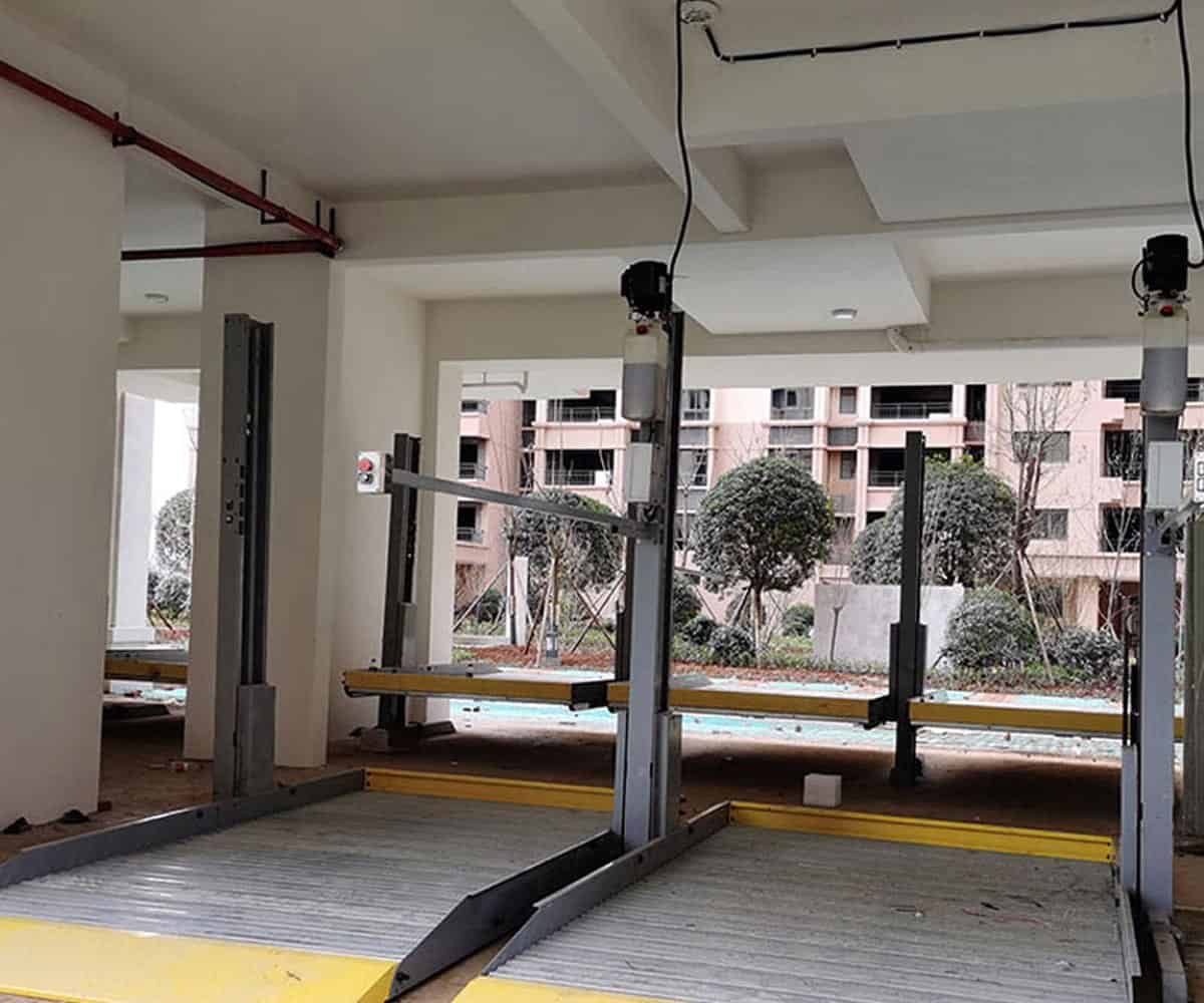 丹巴升降橫移式立體停車過驗收
