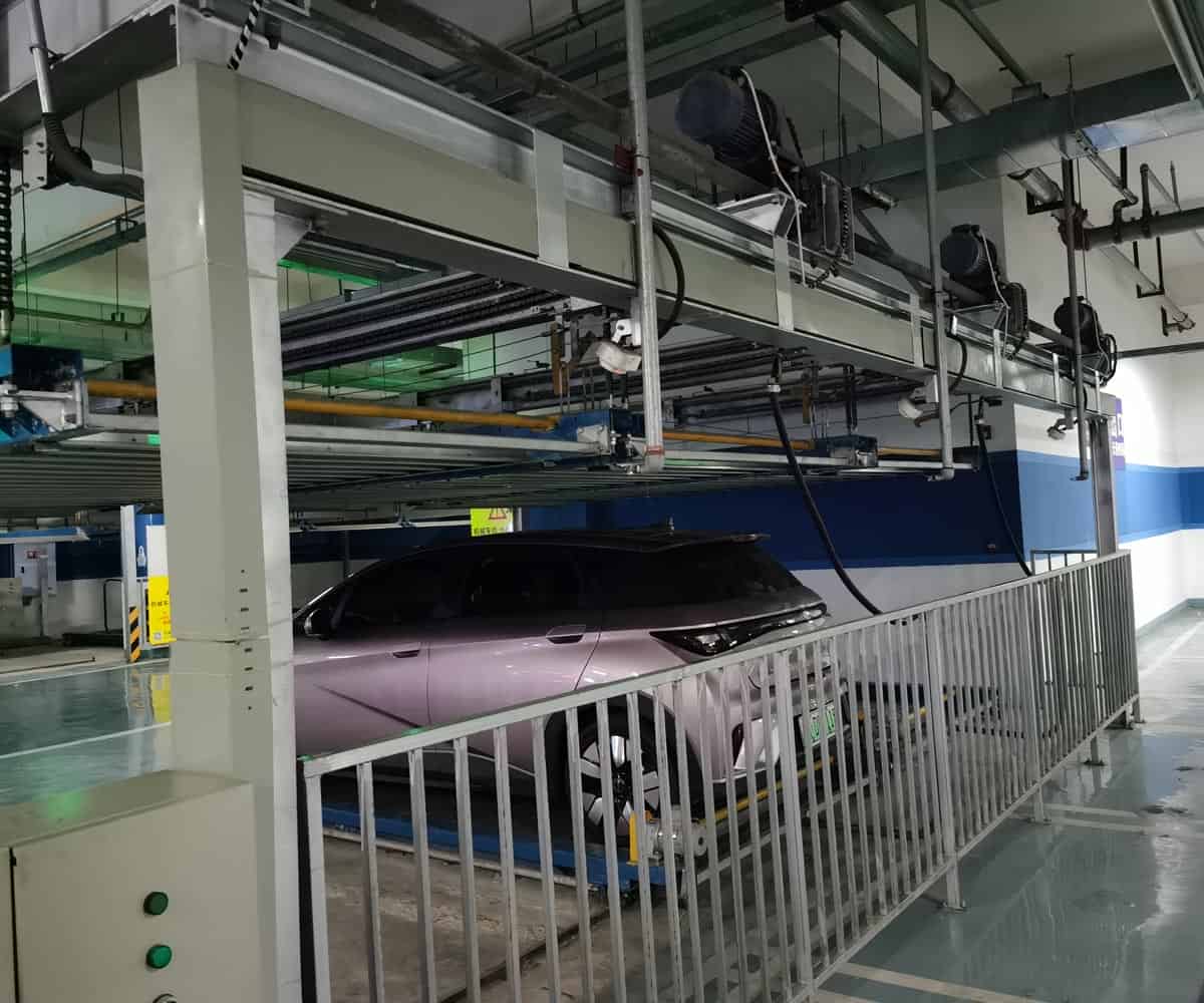夾江單列PSH2二層升降橫移機械式立體停車設備